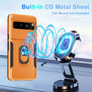 Google Pixel 8 Pro Case 2 Tempered Glass Screen Shockproof Protective Phone Cover Orange