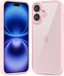 iPhone 16 Pro Transparent Hybrid Hard Shell Plastic & Soft Silicone Rubber Bumper