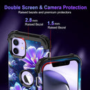 iPhone 16 Pro Case Glow Dark Three Layer Heavy Duty Shockproof Protection Hard Plastic Bumper+Soft Silicone Case