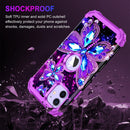 iPhone 16 Pro Case Glow Dark Three Layer Heavy Duty Shockproof Protection Hard Plastic Bumper+Soft Silicone Case