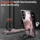 Heavy - Duty Galaxy S25 Ultra Case with 360° Rotatable Ring Kickstand