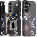 Galaxy S25 Card Slots Kickstand Protective Phone Case