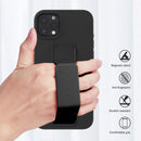 Case for iPhone 16 with Vertical Kickstand + Flexible Soft Liquid Silicone Protective Cover