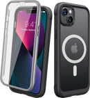 iPhone 16 Case, Full Body Rugged Case Touch Sensitive Anti - Scratch Screen Protector Pink