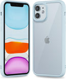 iPhone 16 Pro Transparent Hybrid Hard Shell Plastic & Soft Silicone Rubber Bumper