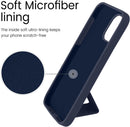 Case for iPhone 16 with Vertical Kickstand + Flexible Soft Liquid Silicone Protective Cover