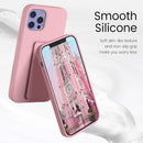 Case for iPhone 16 with Vertical Kickstand + Flexible Soft Liquid Silicone Protective Cover