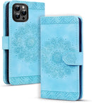 Flip Case for Iphone 15 Pro 6.1 Inch Cover, Vintage Premium PU Leather Wallet Phone Case