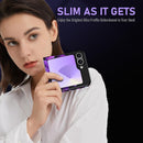 for Galaxy Z Flip 6 Case,Glitter Floral Pattern Hard PC Slim Shockproof Full Body Protective Girls Case