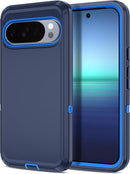for Google Pixel 9A Case Shockproof Dust/Drop Proof 3 - Layer Full Body Protection [Without Screen Protector] Rugged Heavy Duty Cover Case for Google Pixel 9A 6.3 Inch,Purple/Pink