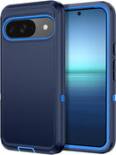 for Google Pixel 9A Case Shockproof Dust/Drop Proof 3 - Layer Full Body Protection [Without Screen Protector] Rugged Heavy Duty Cover Case for Google Pixel 9A 6.3 Inch,Purple/Pink