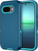 for Google Pixel 9A Case Shockproof Dust/Drop Proof 3 - Layer Full Body Protection [Without Screen Protector] Rugged Heavy Duty Cover Case for Google Pixel 9A 6.3 Inch,Purple/Pink