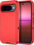 for Google Pixel 9A Case Shockproof Dust/Drop Proof 3 - Layer Full Body Protection [Without Screen Protector] Rugged Heavy Duty Cover Case for Google Pixel 9A 6.3 Inch,Purple/Pink