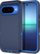 for Google Pixel 9A Case Shockproof Dust/Drop Proof 3 - Layer Full Body Protection [Without Screen Protector] Rugged Heavy Duty Cover Case for Google Pixel 9A 6.3 Inch,Purple/Pink