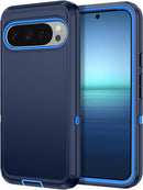 for Google Pixel 9A Case Shockproof Dust/Drop Proof 3 - Layer Full Body Protection [Without Screen Protector] Rugged Heavy Duty Cover Case for Google Pixel 9A 6.3 Inch,Purple/Pink