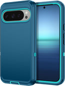 for Google Pixel 9A Case Shockproof Dust/Drop Proof 3 - Layer Full Body Protection [Without Screen Protector] Rugged Heavy Duty Cover Case for Google Pixel 9A 6.3 Inch,Purple/Pink