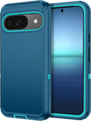 for Google Pixel 9A Case Shockproof Dust/Drop Proof 3 - Layer Full Body Protection [Without Screen Protector] Rugged Heavy Duty Cover Case for Google Pixel 9A 6.3 Inch,Purple/Pink