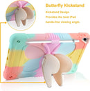 for Ipad 9Th 8Th 7Th Generation Case with Kickstand Butterfly Wings Pencil Holder for Ipad 10.2 Case Heavy Duty