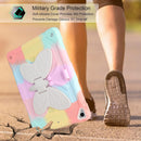 for Ipad 9Th 8Th 7Th Generation Case with Kickstand Butterfly Wings Pencil Holder for Ipad 10.2 Case Heavy Duty
