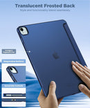 for Ipad Air 13 Inch Case M3 2025/M2 2024, Ipad Pro 12.9 2022/2021 Case with Soft Translucent Frosted TPU