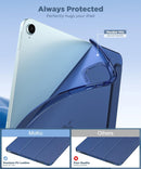 for Ipad Air 13 Inch Case M3 2025/M2 2024, Ipad Pro 12.9 2022/2021 Case with Soft Translucent Frosted TPU