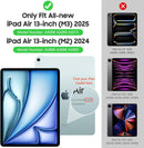 for Ipad Air 13 Inch Case M3 2025/M2 2024, Ipad Pro 12.9 2022/2021 Case with Soft Translucent Frosted TPU