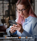 for Iphone 12 Phone Case: for Iphone 12 Pro Magnetic Matte Textured Military Grade Drop Protection