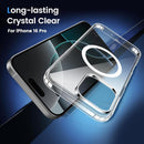 for Iphone 16 Pro Case Clear, Shockproof Slim Magnetic Phone Case for Iphone 16 Pro, Transparent
