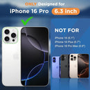 for Iphone 16 Pro Case Waterproof, Metal Heavy Duty Full Body Protective Case