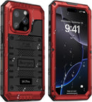 for Iphone 16 Pro Case Waterproof, Metal Heavy Duty Full Body Protective Case