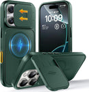 for Iphone 16 Pro Case with Slide Camera Cover, Kickstand and Camera Control Button