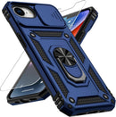 iPhone 16E Magnetic Ring Holder Kickstand Protective Phone Case