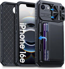 iPhone 16E Credit Card Holder Slide Camera Case