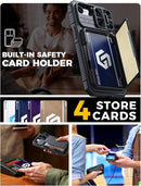 iPhone 16E Credit Card Holder Slide Camera Case