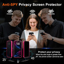 For Iphone 17 Pro Max Case with Privacy Screen Protector and Camera Protection Compatible with Magsafe Magnetic Matte Shockproof Phone Cover for Iphone 17 Pro Max Women/Girls, Hot Pink