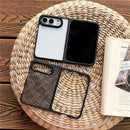 For iPhone Duo Case Anti-Scratch PC Minimalist Folding Phone Cover