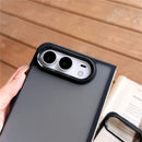 For iPhone Duo Case Anti-Scratch PC Minimalist Folding Phone Cover