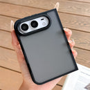 For iPhone Duo Case Anti-Scratch PC Minimalist Folding Phone Cover