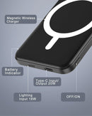 for Magsafe Battery Pack, 5000Mah Magnetic Power Bank with Type