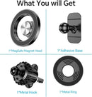 MagSafe car mount with twenty strong magnets dash phone holder 360 degree rotation for iPhone 17 Pro Max 15 14 13 12