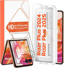 For Motorola Razr plus 2024/ Razr + plus 2025/Screen Protector Inner Soft TPU and 2 Pack for Tempered Glass