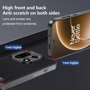 for OnePlus 15 Case, [TPU+Premium PU][2 Stand Ways] [Drop Protection] [Camera Protection] with Stand Shockproof Case - Black+Red