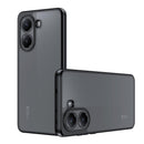 for OnePlus 15 Case, [TPU+Premium PU][2 Stand Ways] [Drop Protection] [Camera Protection] with Stand Shockproof Case - Black+Red