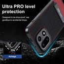 for OnePlus 15 Case, [TPU+Premium PU][2 Stand Ways] [Drop Protection] [Camera Protection] with Stand Shockproof Case - Black+Red