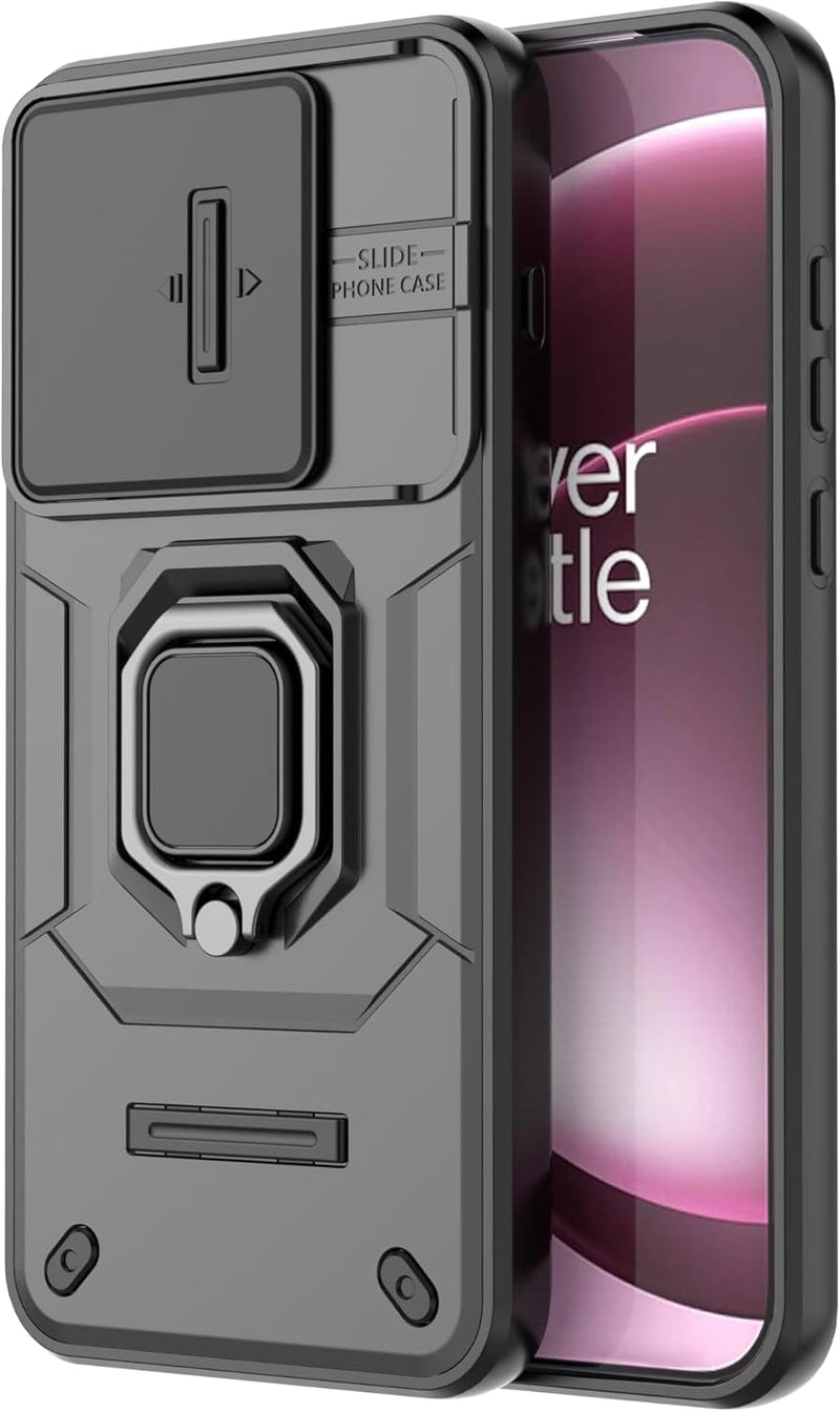 OnePlus 15 Rugged Ring Kickstand Case with Magnetic Mount Support