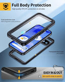 for Pixel 9A Case, IP68 Waterproof Dustproof, Built - In Screen Protector, Rugged Full Body Shockproof Phone Case for Google Pixel 9A 6.3", Black