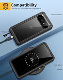 for Pixel 9A Case, IP68 Waterproof Dustproof, Built - In Screen Protector, Rugged Full Body Shockproof Phone Case for Google Pixel 9A 6.3", Black