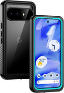 for Pixel 9A Case, IP68 Waterproof Dustproof, Built - In Screen Protector, Rugged Full Body Shockproof Phone Case for Google Pixel 9A 6.3", Black