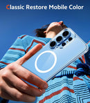 for Samsung Galaxy S26 - Ultra Case: Clear Magnetic Phone Cases with Screen Protector Compatible with Magsafe Slim anti Yellowing Rugged Protective Transparent Cell Phone Cover (Clear Magnetic)