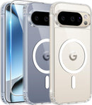 for Samsung Galaxy S26 - Ultra Case: Clear Magnetic Phone Cases with Screen Protector Compatible with Magsafe Slim anti Yellowing Rugged Protective Transparent Cell Phone Cover (Clear Magnetic)